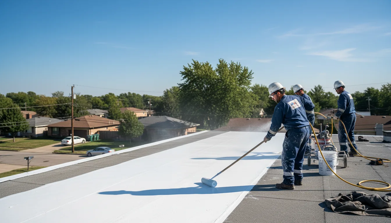 Commercial roof coating in Delphos, OH near me